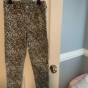 American Eagle Cheetah Print Jeans